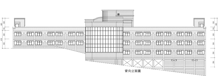 A3-1背向立面圖
